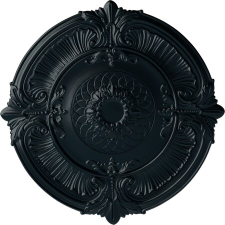 Ekena Millwork Attica Ceiling Medallion (Fits Canopies up to 3 3/4"), Hand-Painted Night Shade, 39 1/2"OD x 2 1/2"P CM39ATNSF